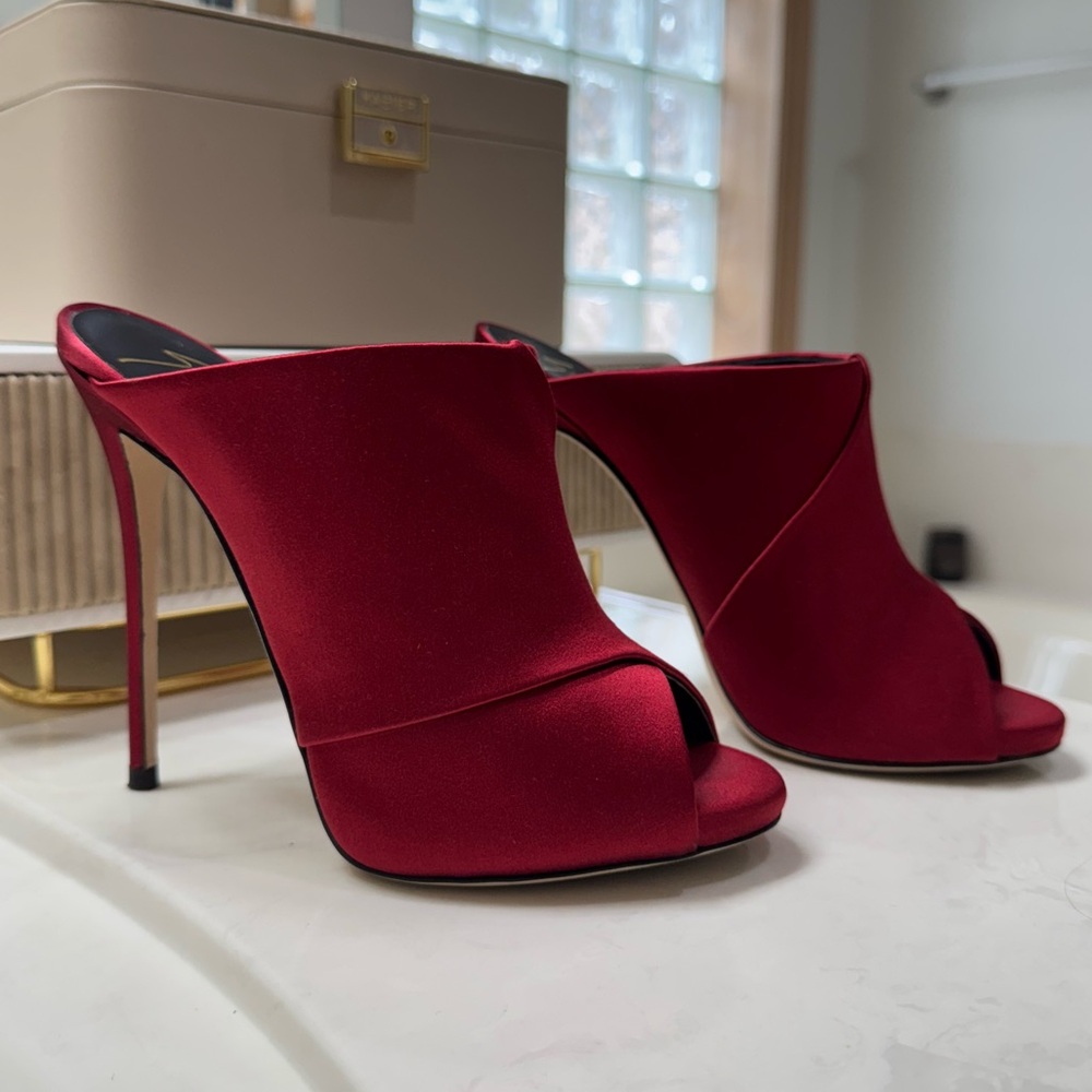Giuseppe Zanotti Satin Mule Sandals